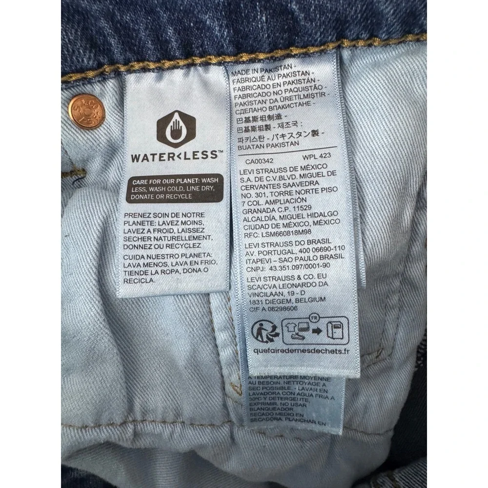 Levis 512 Slim Taper Mens Jeans W30 L34 Medium Wash Blue Denim 1456